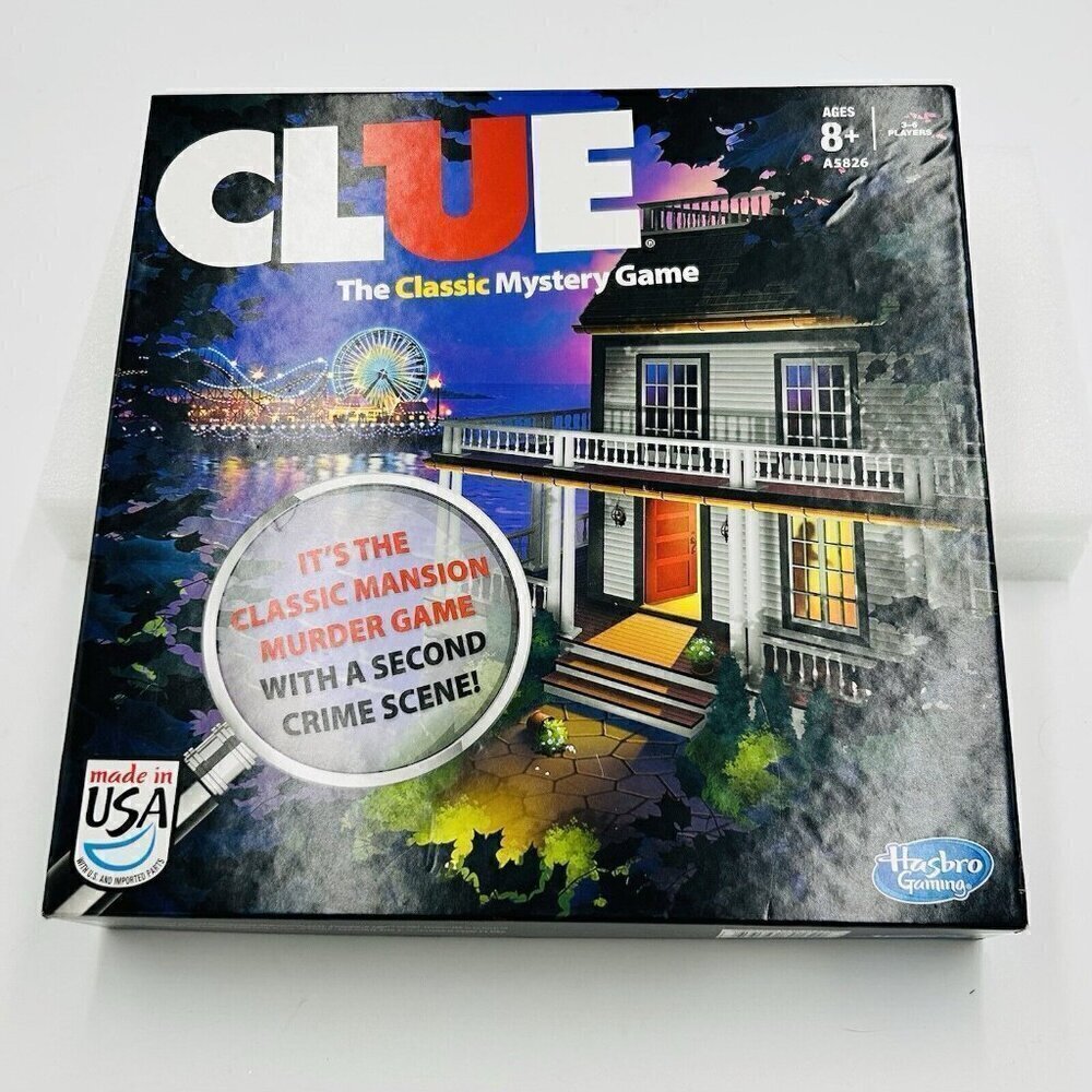 Clue The Classic Mystery Game Hasbro 2013 Edition - Used Very Good - All Pieces